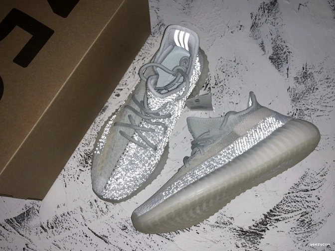 White Cloud Reflective Boost 350 Adidas FW5317 V2 Yeezy 0801